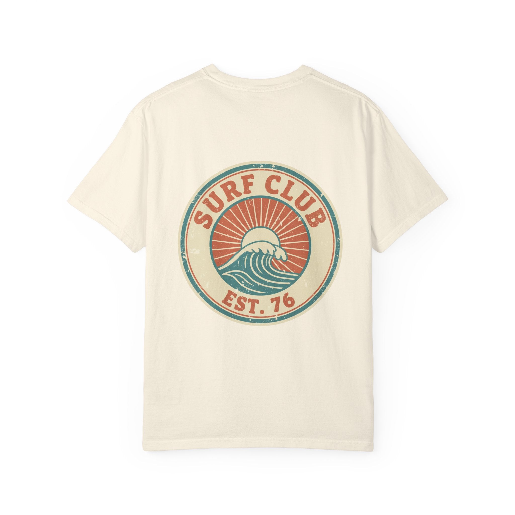 Surf Club Graphic T-Shirt — Vintage Wave Logo "Surf Club Est. '76"