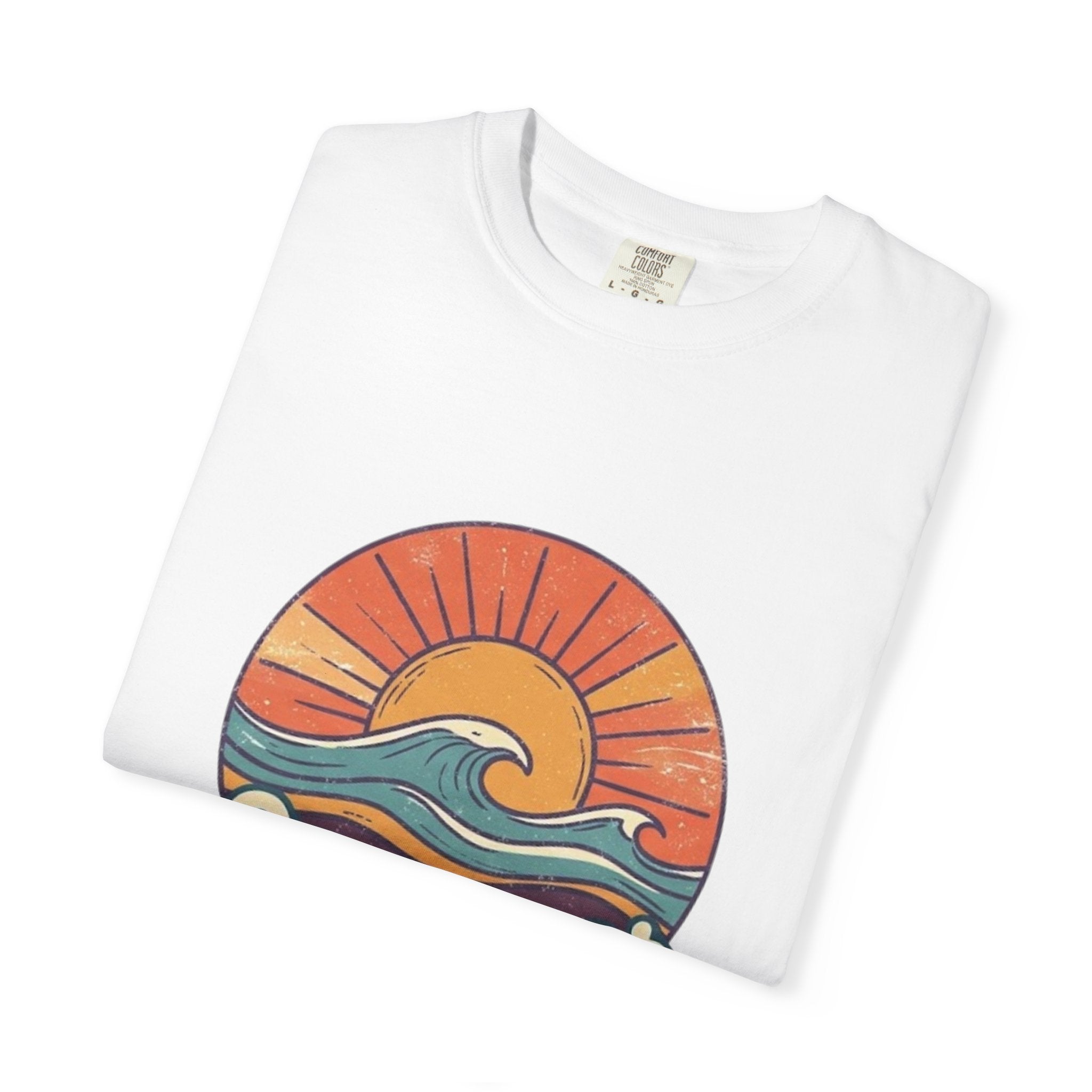 Summer Vibes T-Shirt — Retro Sunset Wave Graphic Tee