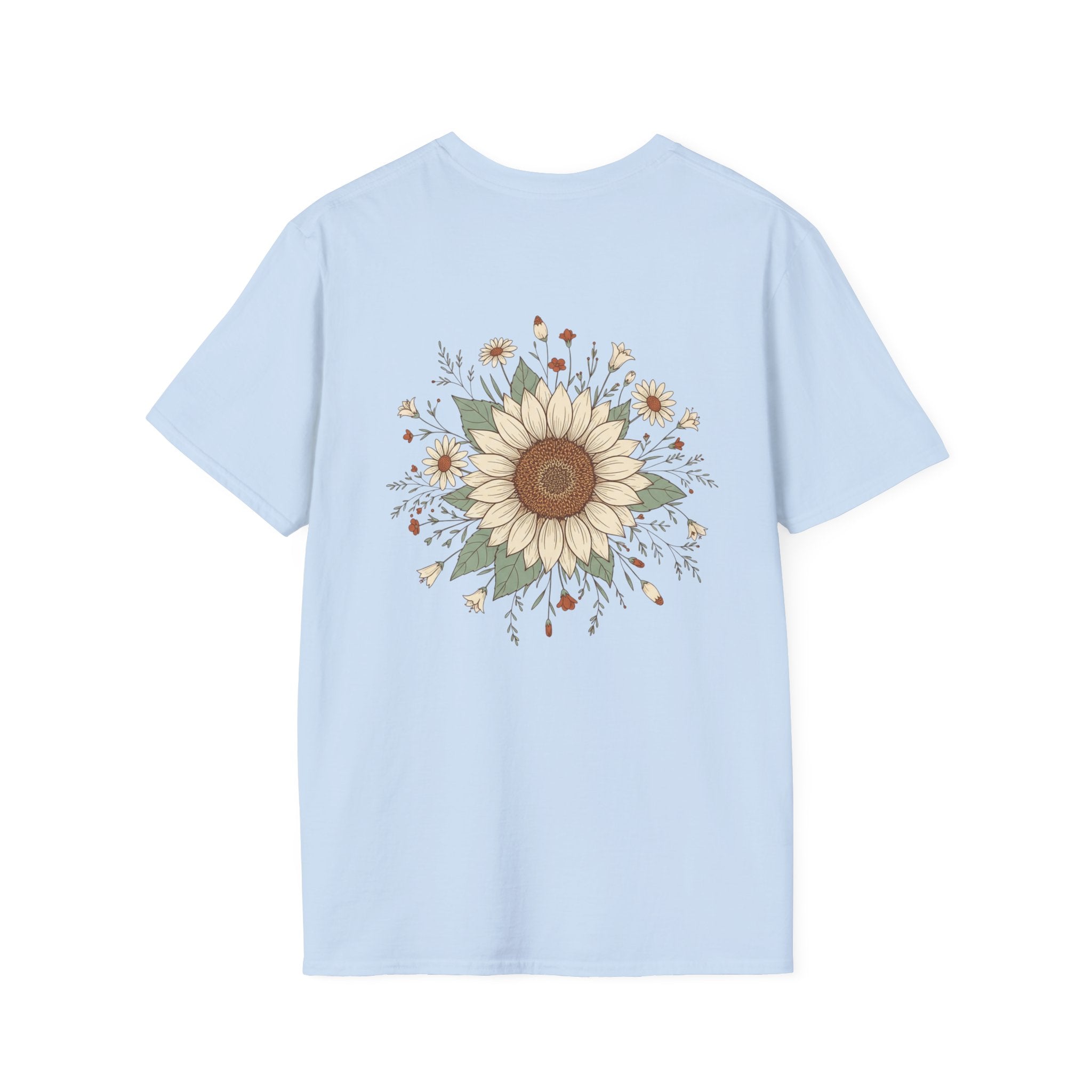 Floral Daisy Garland T-Shirt — 'bloom where you are planted'