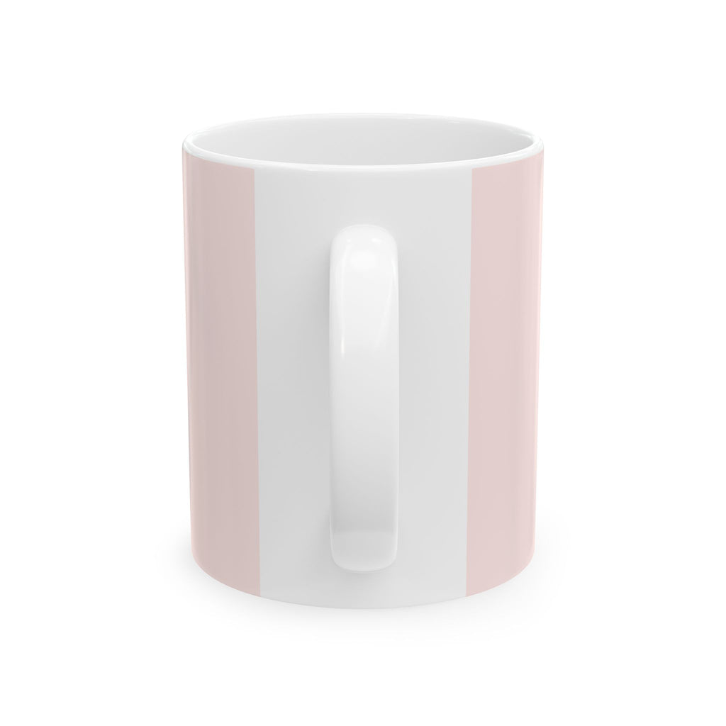 Motivational Ceramic Mug — “Hard work today means success tomorrow.” Pink Coffee Cup
