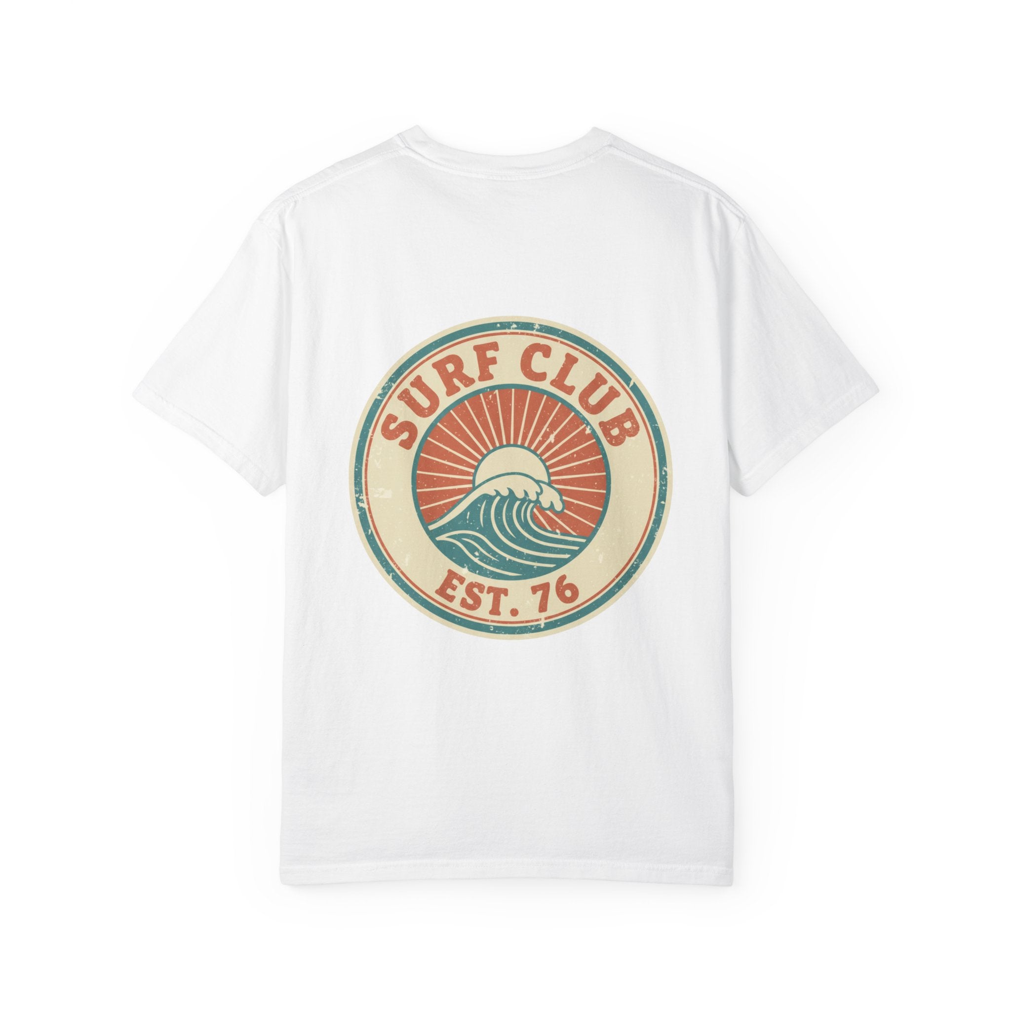 Surf Club Graphic T-Shirt — Vintage Wave Logo "Surf Club Est. '76"