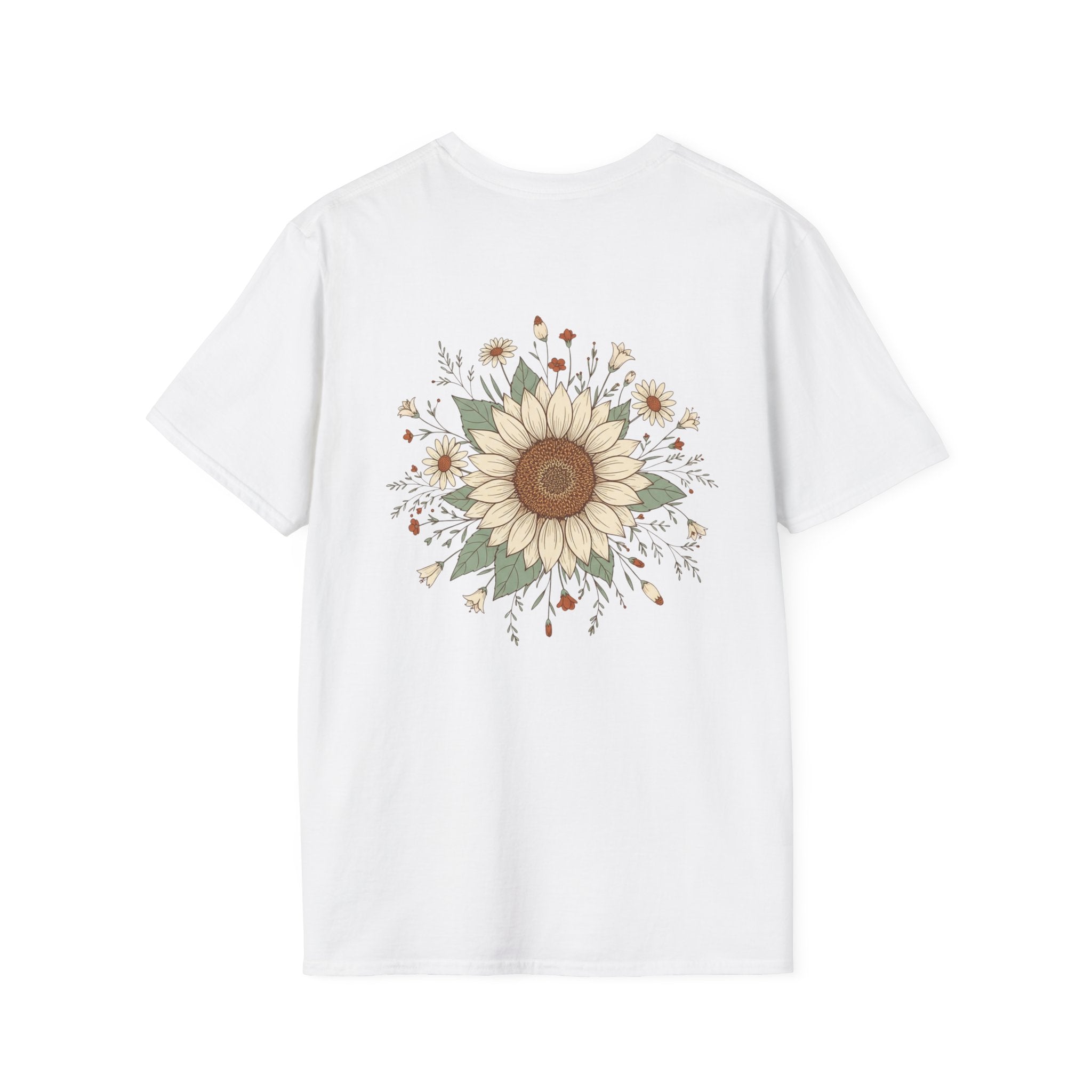 Floral Daisy Garland T-Shirt — 'bloom where you are planted'