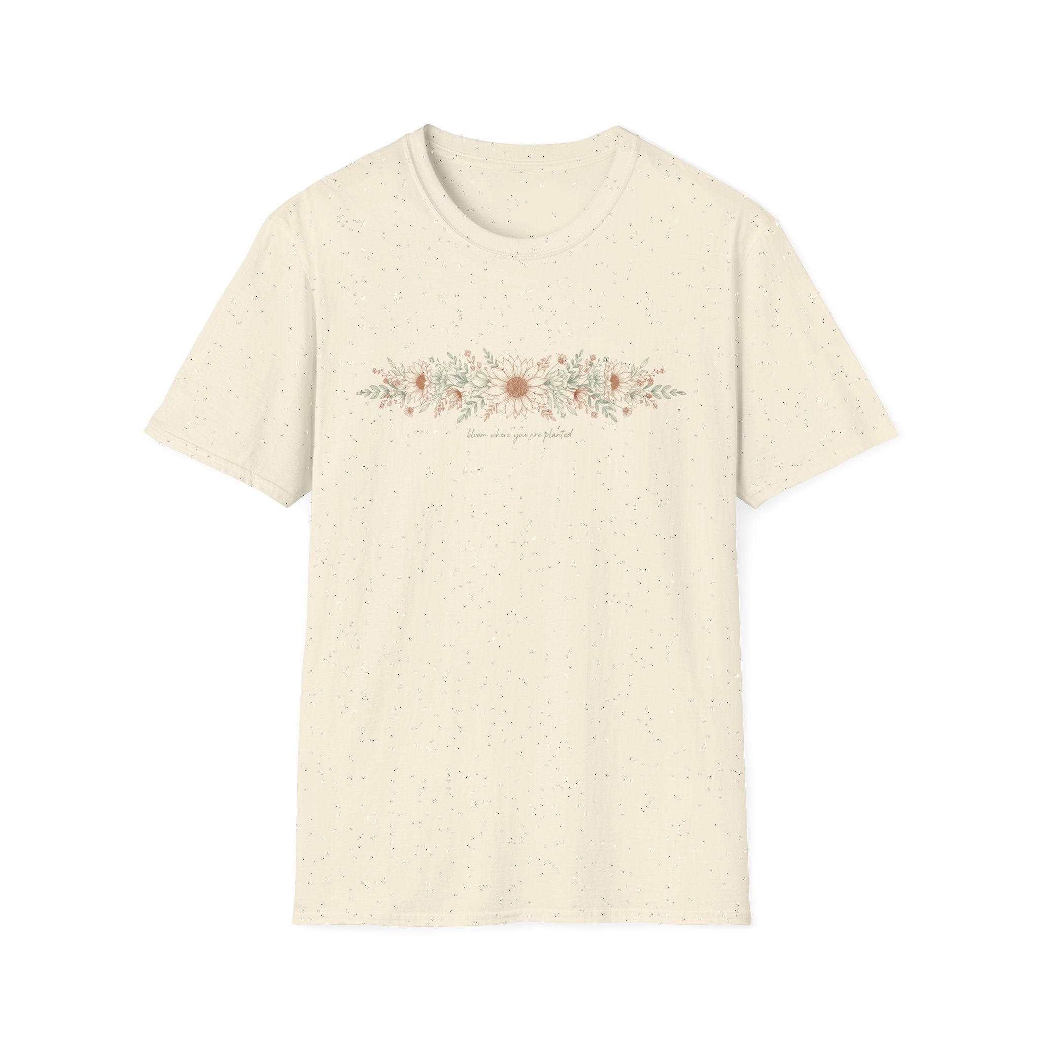 Floral Daisy Garland T-Shirt — 'bloom where you are planted'
