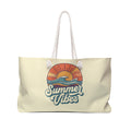Summer Vibes Weekender Bag — Retro Sunset Beach Travel Tote